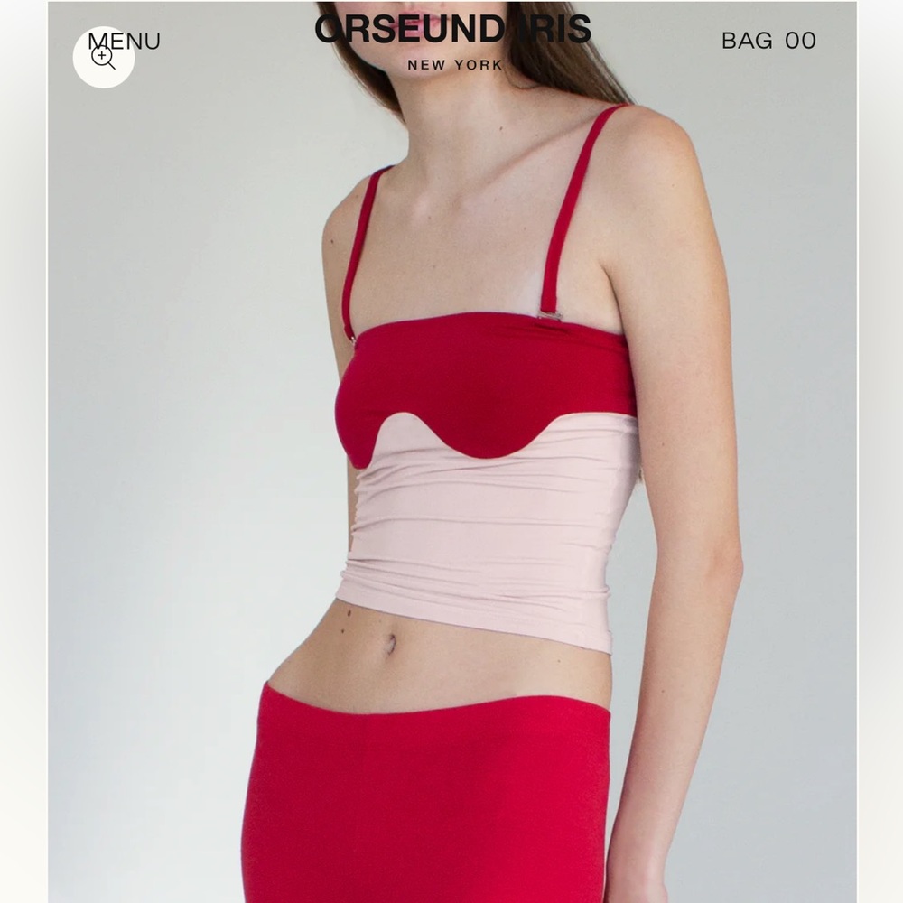New Orseund Iris Abstract Tube Top